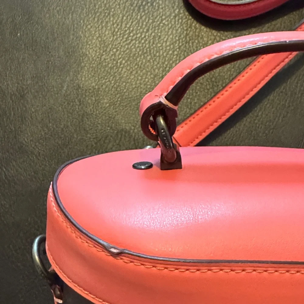 Coach Crossbody Bag in Brown and Peach only used once to a game - Picture 11 of 16